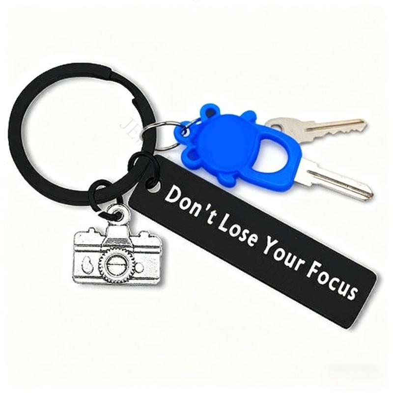 Vintage Photography Lighting - R7UF Stainless Steel Camera Keychain Vintage