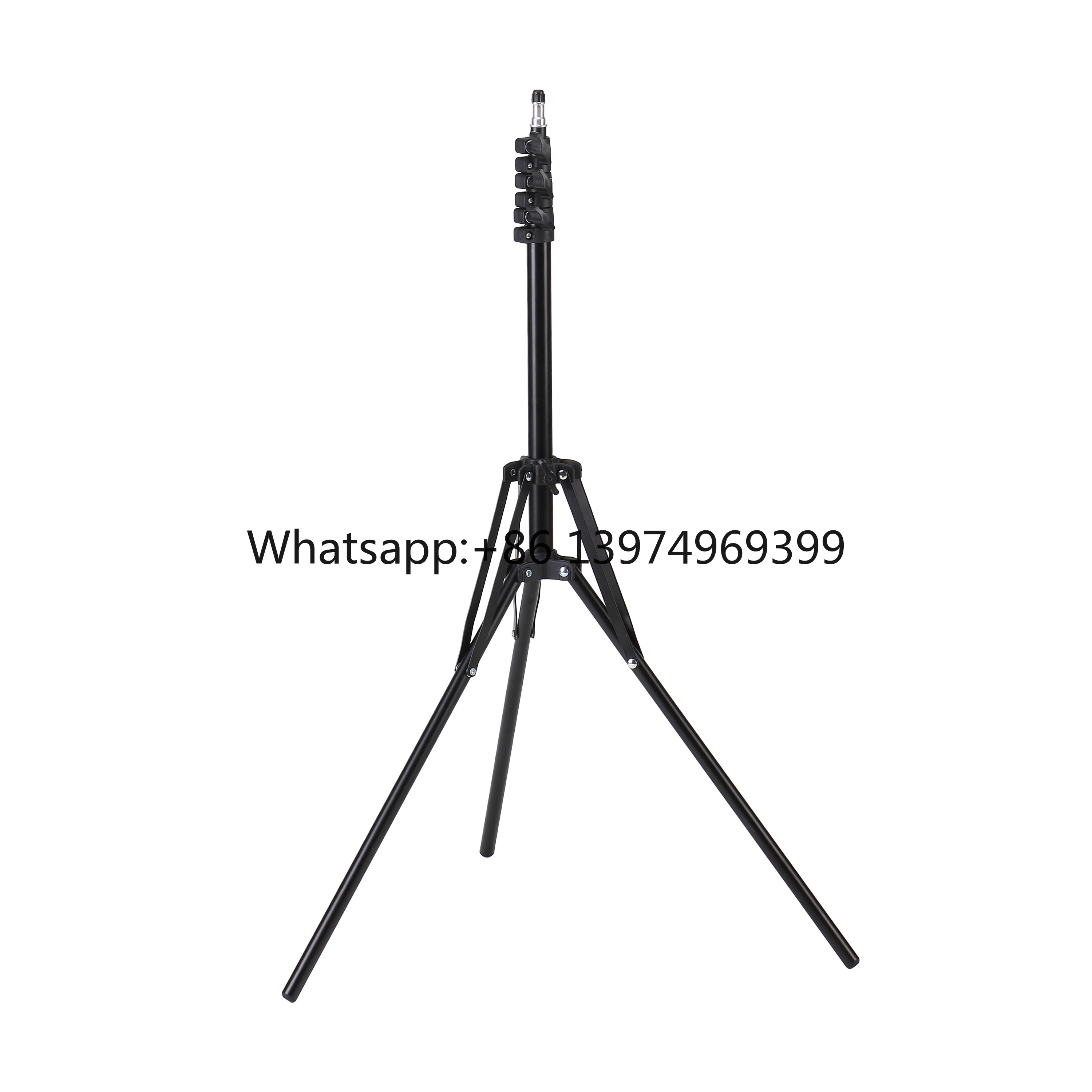 Photography Lighting Kit - 1.9m Professional Photography Light Stand Black