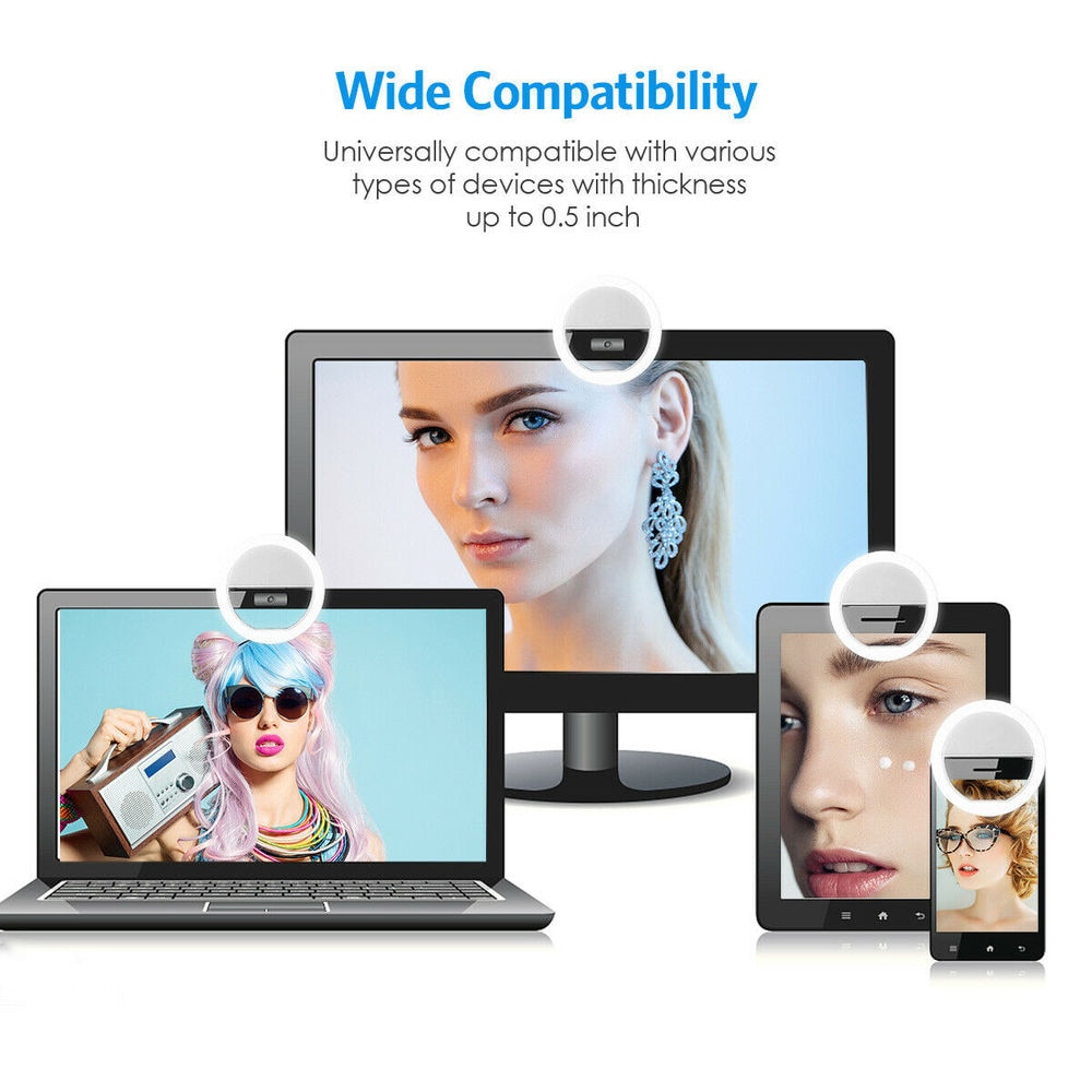 USB Rechargeable LED Selfie Ri - Photography Lighting Tool review and price