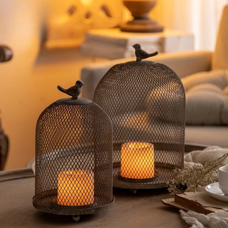 Vintage Iron Birdcage Candle H - Vintage Photography Lighting review and price