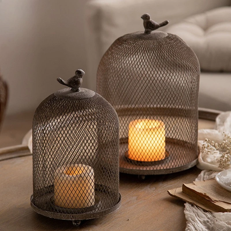 Vintage Iron Birdcage Candle H - Vintage Photography Lighting review and price