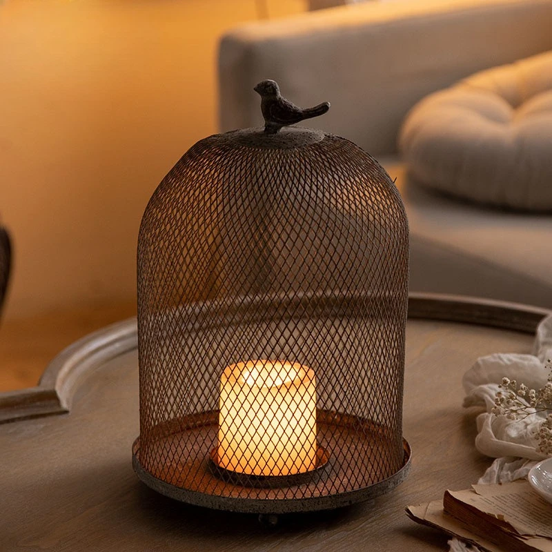 Vintage Iron Birdcage Candle H - Vintage Photography Lighting review and price