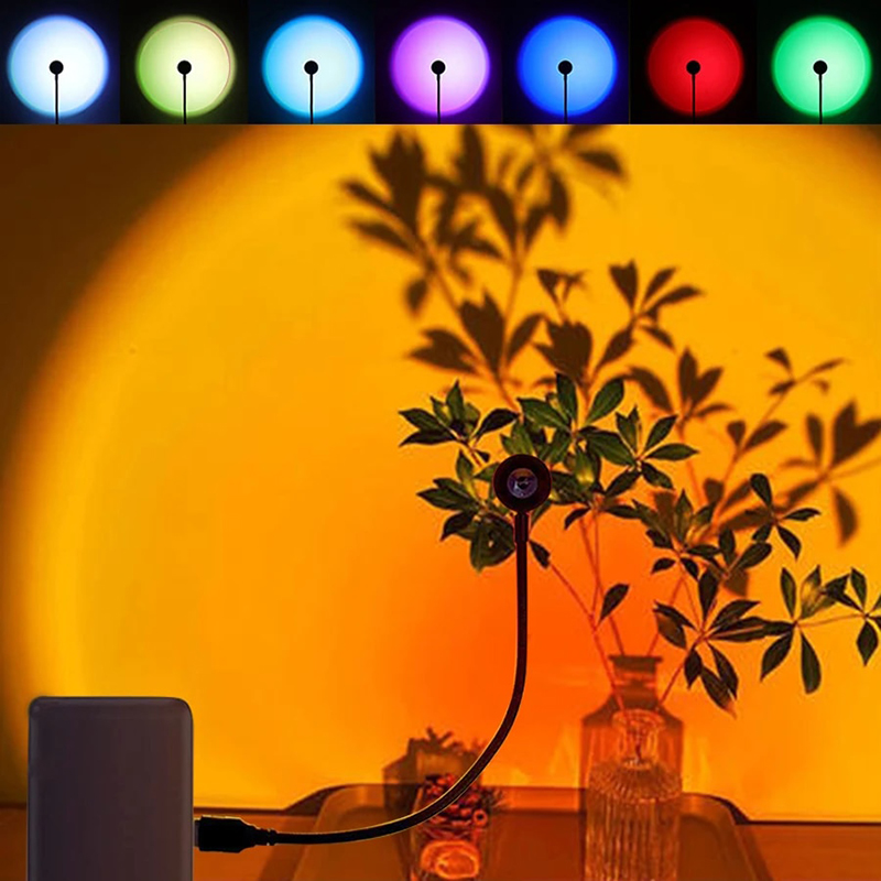 LED USB Sunset Lamp Projector  - Photography Lighting Mood review and price