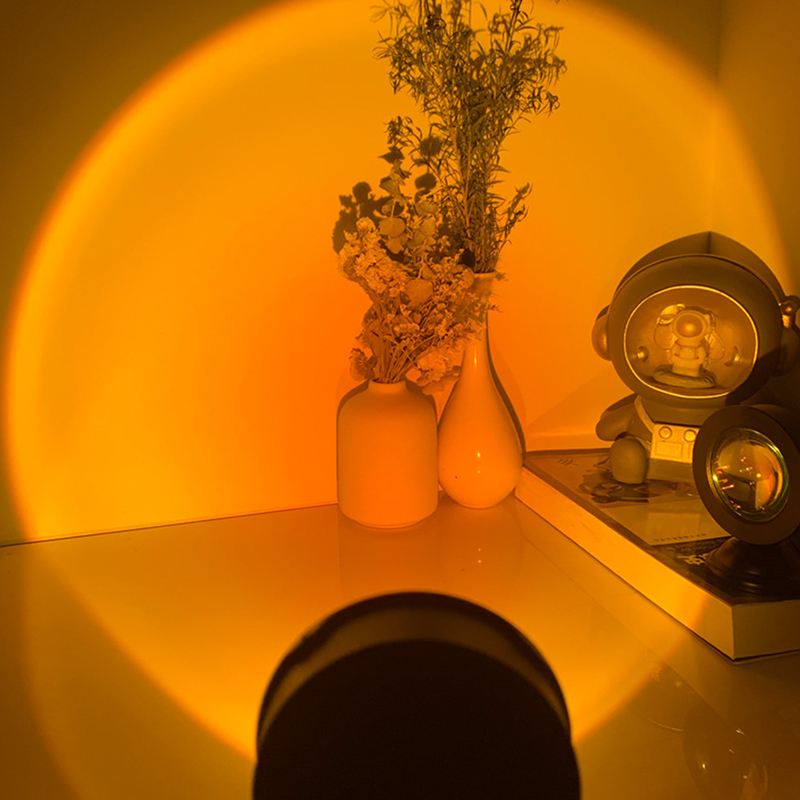 LED Sunset Lamp Projector USB  - Photography Lighting Mood review and price