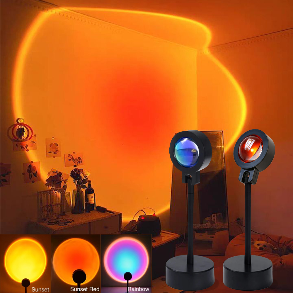 LED Sunset Lamp Nightlights Pr - Photography Lighting Mood review and price