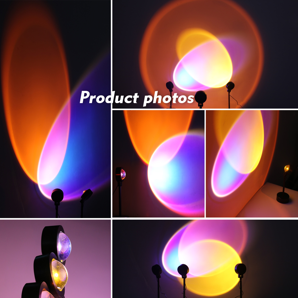 LED Sunset Lamp Nightlights Pr - Photography Lighting Mood review and price