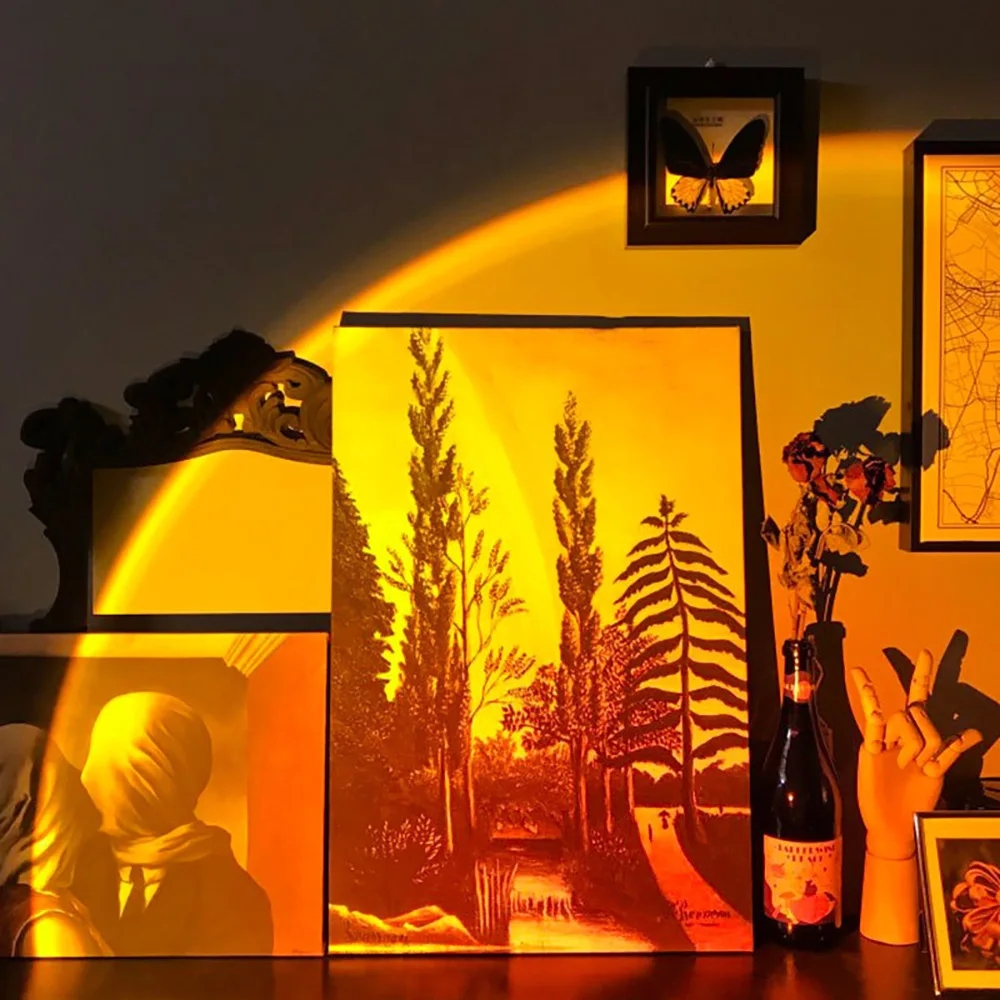 LED Sunset Lamp Nightlights Pr - Photography Lighting Mood review and price