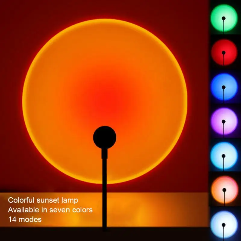 Led USB sunset lamp projector  - Photography Lighting Mood review and price