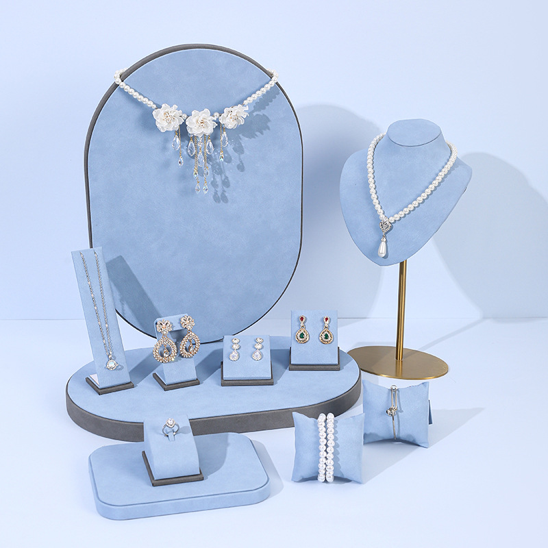 Light Blue Microfiber Jewelry  - Photography Lighting For Jewelry review and price