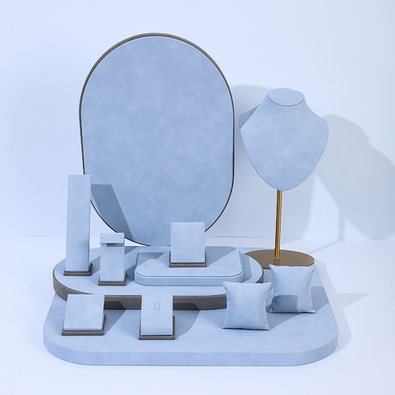 Light Blue Microfiber Jewelry  - Photography Lighting For Jewelry review and price