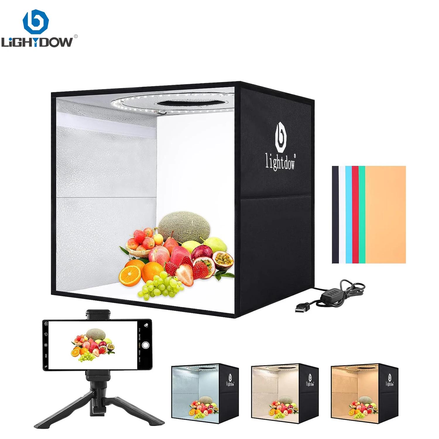 Lightdow Dimmable Photo Box LE - Photography Lighting Kit review and price