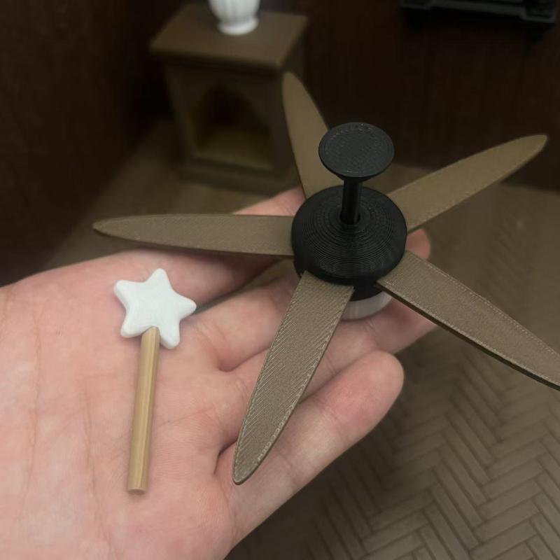 Miniature Ceiling Fan with LED - Vintage Photography Lighting review and price